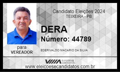 Candidato DERA 2024 - TEIXEIRA - Eleições