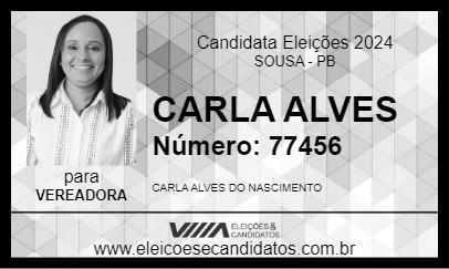 Candidato CARLA ALVES 2024 - SOUSA - Eleições