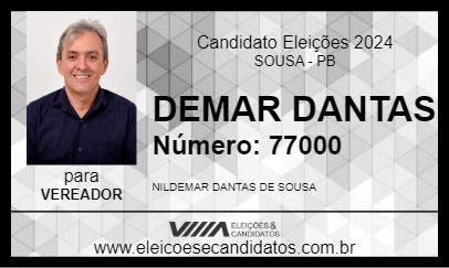 Candidato DEMAR DANTAS 2024 - SOUSA - Eleições