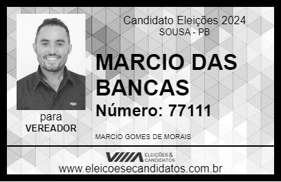 Candidato MARCIO DAS BANCAS 2024 - SOUSA - Eleições