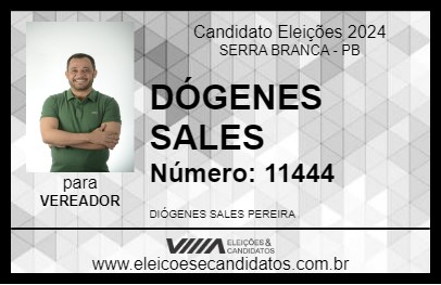 Candidato DIÓGENES SALES 2024 - SERRA BRANCA - Eleições