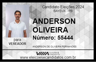 Candidato ANDERSON OLIVEIRA 2024 - BAYEUX - Eleições