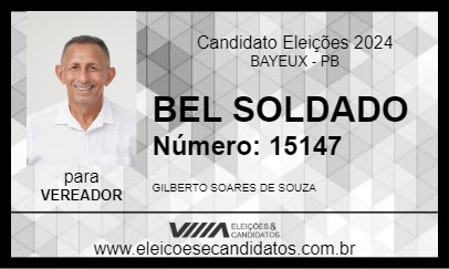 Candidato BEL SOLDADO 2024 - BAYEUX - Eleições