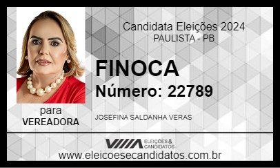 Candidato FINOCA 2024 - PAULISTA - Eleições