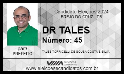 Candidato DR TALES 2024 - BREJO DO CRUZ - Eleições