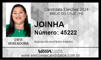 Candidato JOINHA 2024 - BREJO DO CRUZ - Eleições