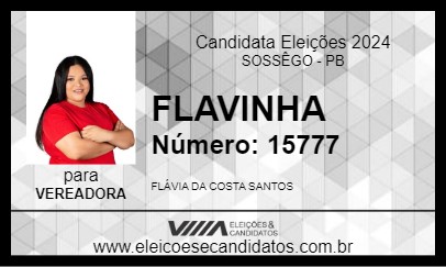 Candidato FLAVINHA 2024 - SOSSÊGO - Eleições