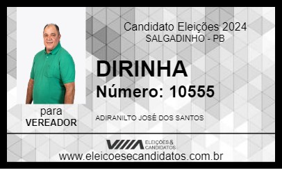 Candidato DIRINHA 2024 - SALGADINHO - Eleições