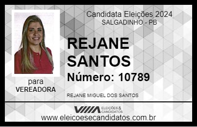 Candidato REJANE SANTOS 2024 - SALGADINHO - Eleições