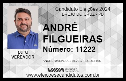 Candidato ANDRÉ FILGUEIRAS 2024 - BREJO DO CRUZ - Eleições