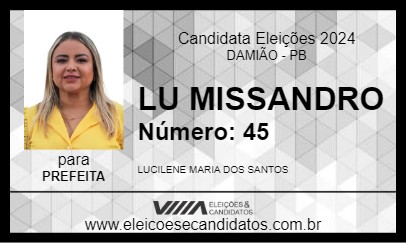 Candidato LU MISSANDRO 2024 - DAMIÃO - Eleições