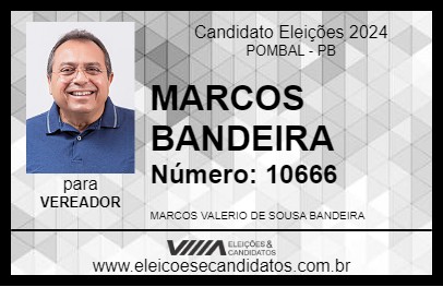 Candidato MARCOS BANDEIRA 2024 - POMBAL - Eleições