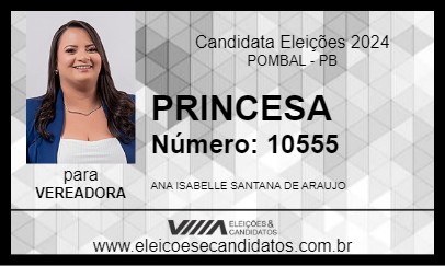 Candidato PRINCESA 2024 - POMBAL - Eleições