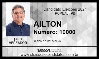 Candidato AILTON 2024 - POMBAL - Eleições