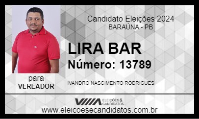 Candidato LIRA BAR 2024 - BARAÚNA - Eleições