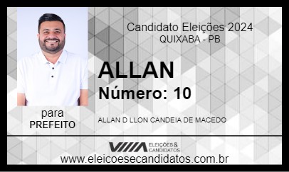 Candidato ALLAN 2024 - QUIXABA - Eleições