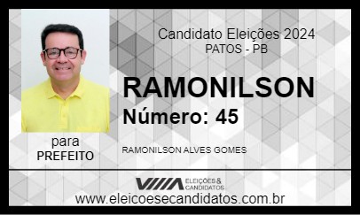 Candidato RAMONILSON 2024 - PATOS - Eleições