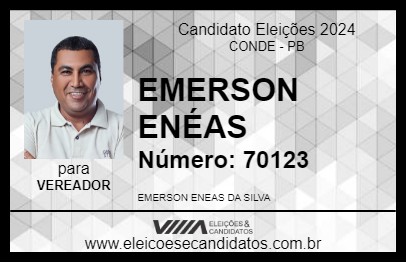 Candidato EMERSON ENÉAS 2024 - CONDE - Eleições