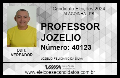 Candidato PROFESSOR JOZELIO 2024 - ALAGOINHA - Eleições