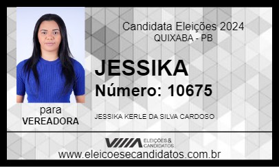 Candidato JESSIKA 2024 - QUIXABA - Eleições