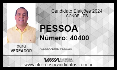 Candidato PESSOA 2024 - CONDE - Eleições