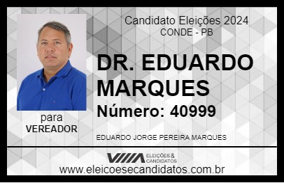 Candidato DR. EDUARDO MARQUES 2024 - CONDE - Eleições