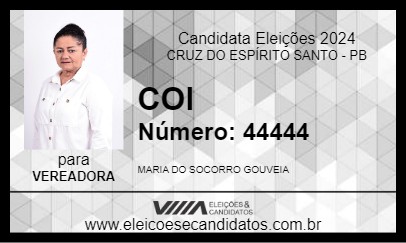 Candidato COI 2024 - CRUZ DO ESPÍRITO SANTO - Eleições