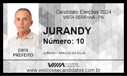 Candidato JURANDY 2024 - VISTA SERRANA - Eleições