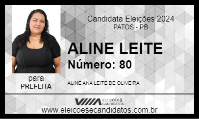 Candidato ALINE LEITE 2024 - PATOS - Eleições