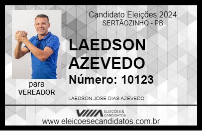 Candidato LAEDSON AZEVEDO 2024 - SERTÃOZINHO - Eleições