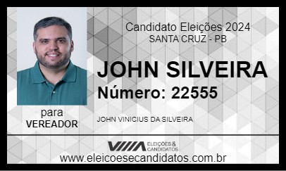 Candidato JOHN SILVEIRA 2024 - SANTA CRUZ - Eleições