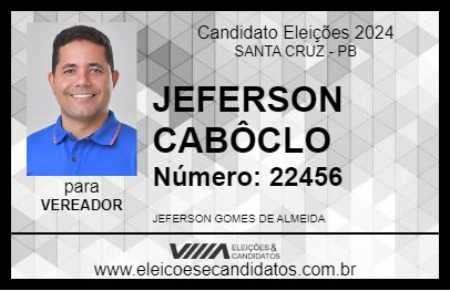 Candidato JEFERSON CABÔCLO 2024 - SANTA CRUZ - Eleições