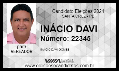 Candidato INÁCIO DAVI 2024 - SANTA CRUZ - Eleições