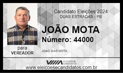 Candidato JOÃO MOTA 2024 - DUAS ESTRADAS - Eleições