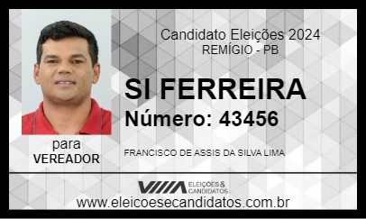 Candidato SI FERREIRA 2024 - REMÍGIO - Eleições