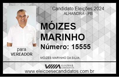 Candidato MÓIZES MARINHO 2024 - ALHANDRA - Eleições