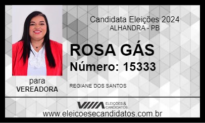 Candidato ROSA GÁS 2024 - ALHANDRA - Eleições