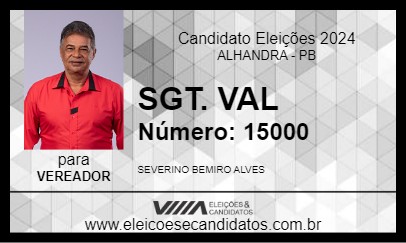 Candidato SGT. VAL 2024 - ALHANDRA - Eleições