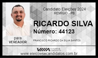 Candidato RICARDO SILVA 2024 - REMÍGIO - Eleições