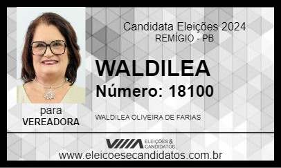 Candidato WALDILEA 2024 - REMÍGIO - Eleições