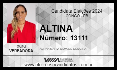 Candidato ALTINA 2024 - CONGO - Eleições