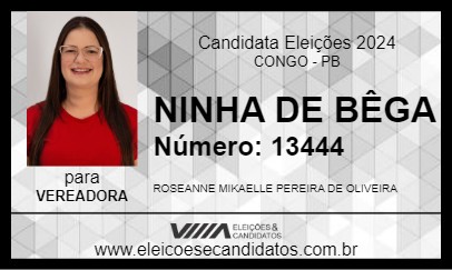 Candidato NINHA DE BÊGA 2024 - CONGO - Eleições