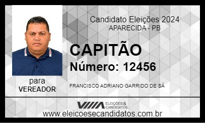 Candidato CAPITÃO 2024 - APARECIDA - Eleições