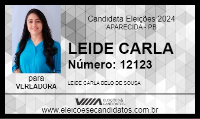 Candidato LEIDE CARLA 2024 - APARECIDA - Eleições