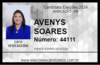 Candidato AVENYS SOARES 2024 - MARCAÇÃO - Eleições