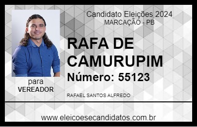 Candidato RAFA DE CAMURUPIM 2024 - MARCAÇÃO - Eleições