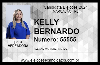 Candidato KELLY BERNARDO 2024 - MARCAÇÃO - Eleições