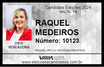 Candidato RAQUEL MEDEIROS 2024 - MALTA - Eleições