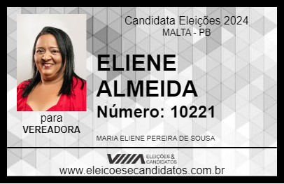 Candidato ELIENE ALMEIDA 2024 - MALTA - Eleições