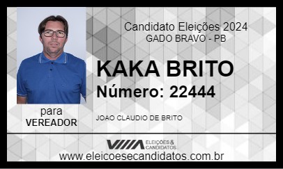 Candidato KAKA BRITO 2024 - GADO BRAVO - Eleições